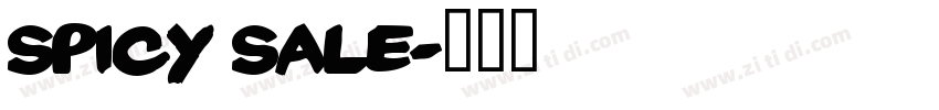 Spicy Sale字体转换